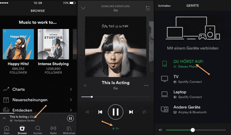 Spotify mit Chromecast verbinden