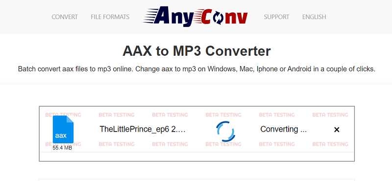 AAX to MP3 online auf Mac