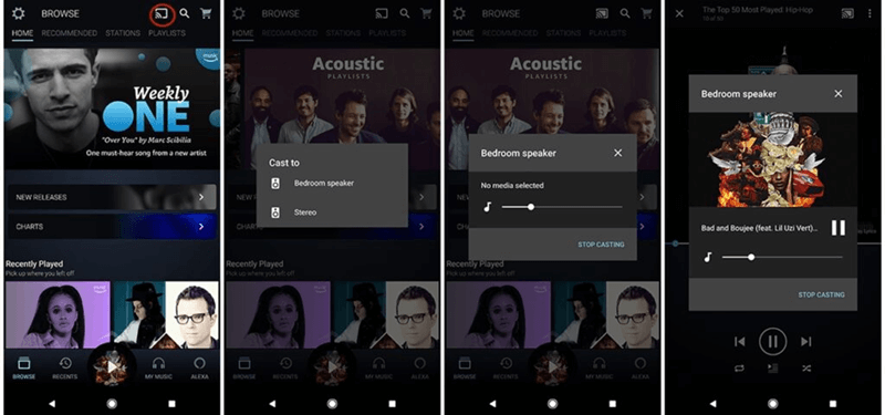 Amazon Music auf Google Home streamen mit Android Handy