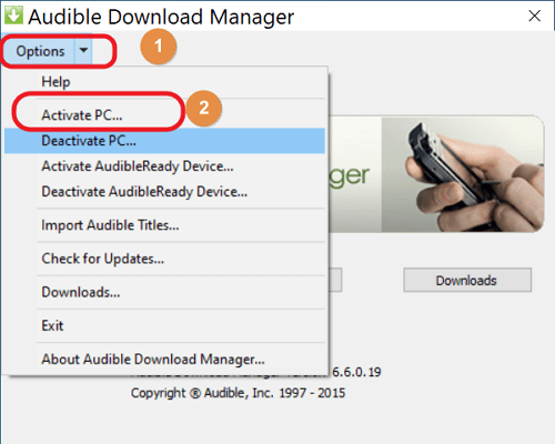 Audible Download Manager aktivieren